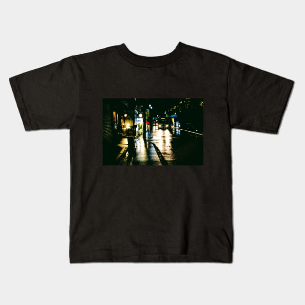 Tokyo Street Scene Kids T-Shirt by CalMal